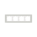 Frame for 4 elements natural glass interior white Simon 82 Nature