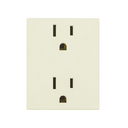 Toma de corriente duplex 2P+T con seguridad 15A 127V~ marfil Simon 82