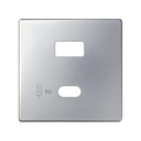 Placa para cargador USB A+C Quickcharge aluminio mate Simon 82