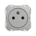 Prise française 2P+T clean modulaire 16A 250 V~ avec système de raccordement à vis aluminium Simon 270