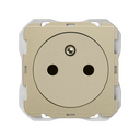Prise française 2P+T clean modulaire 16A 250 V~ avec système de raccordement à vis champagne Simon 270