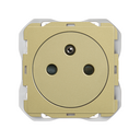 Prise française 2P+T clean modulaire 16A 250 V~ avec système de raccordement à vis bronze Simon 270