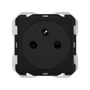 Base de enchufe francesa 2P+T clean modular 16A 250 V~ con sistema de embornamiento a tornillo negro mate Simon 270