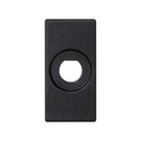 Trim plate for 1 BNC connector for 1 element black Simon K45