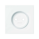 Enjoliveur pour prise de courant bipolaire blanc mat Simon 100