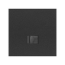 Kit front para 1 elemento con 1 conector informático RJ45 6 UTP con adaptador negro mate Simon 100