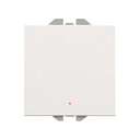 Two-pole switch 10AX 230V~ with built-in pilot light matt white Simon 270
