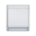 Base de enchufe schuko monobloc 10-16A 250V~ con t.t. lateral con emb. a tornillo para superficie blanco Simon Aqua