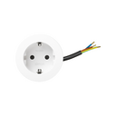 Kit Flash 60 consisting of schuko power socket end in free-end connector white Simon 400
