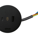 Kit Flash 60 consisting of USB A+C charger 18W end in free-end connection black Simon 400