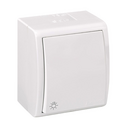 Pulsador IP54 250V 10AX con grabado luz blanco Simon Aquarius