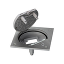 Unidad portamecanismos IP66 con cierre de seguridad para una función de 1 elemento acero inox Simon K45