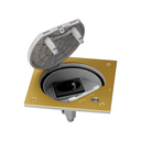 Mechanism-holder unit IP66 with safety lock and Schuko socket outlet brass Simon K45