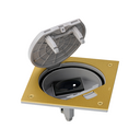 Mechanism-holder unit IP66 with manual lock and French socket outlet brass Simon K45
