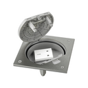 IP66 mechanism holder unit with safety lock and a British socket base stainless steel Simon K45