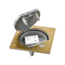 IP66 mechanism holder unit with safety lock and a British brass socket base Simon K45