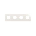 Minimal aesthetic frame for CLEAN Schuko socket outlet for 4 elements white Simon 270