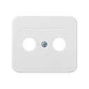 Placa para tomadas indutivas de R-TV branco Simon 75