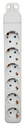 POWER STRIP 6 SCHUKO SOCKETS WHITE