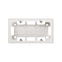 Surface-mount box 2 elements matt white Simon 270