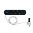 SIMON PLUG POWER STRIP 3 SOCKETS + 2 USB SIMON