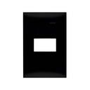 Placa de 1 módulo sin chasis negro ébano Simon 25 Plus