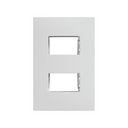 Placa de 2 módulos con chasis blanco Simon 25 Plus