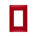 Placa de 3 módulos sin chasis rojo carmesí Simon 25 Plus
