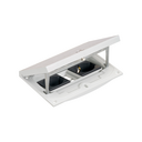 IP66 Mechanism holder and manual frame with 2 italian P40 socket and 2 RJ45 Keystone lodge