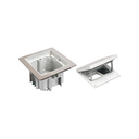 IP66 watertight raised floor box empty kit for 1 Simon K45 mechanism + 1 narrow blind cover and sheath