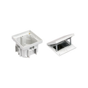 IP66 watertight concrete floor box kit with 1 schuko socket outlet + 1 narrow blind cover and sheath