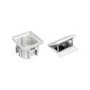 IP66 watertight concrete floor box kit with 1 schuko socket outlet + 1 RJ45 connector category 6 UTP and sheath