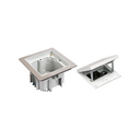 IP66 watertight raised floor box kit with 1 schuko socket outlet + 1 RJ45 connector category 6 UTP and sheath