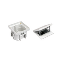 IP66 watertight concrete floor box kit with 1 french socket outlet + 1 narrow blind cover and sheath
