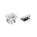 IP66 watertight concrete floor box kit with 1 french socket outlet + 1 RJ45 connector category 6 UTP and sheath