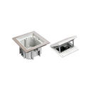 IP66 watertight raised floor box kit with 1 french socket outlet + 1 RJ45 connector category 6 UTP and sheath
