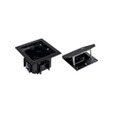IP66 watertight raised floor box kit with 1 french socket outlet + 1 RJ45 connector category 6 UTP and sheath