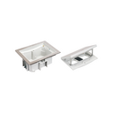 IP66 watertight raised floor box empty kit for 2 Simon K45 mechanisms + 1 narrow blind cover and sheath