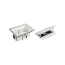 IP66 watertight raised floor box kit with 2 schuko socket outlets + 2 RJ45 connectors category 6 UTP and sheath