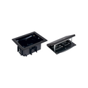 IP66 watertight raised floor box kit with 2 french socket outlets + 2 RJ45 connectors category 6 UTP and sheath