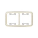 Thermostable frame for 2 elements ivory Simon 31