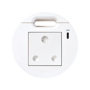 Kit Flash 90 consisting of south african modular power socket, USB charger Type C 20W and grommet (cable outlet) white Simon K45