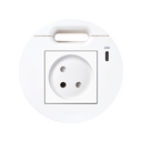 Kit Flash 90 consisting of israelian modular power socket, USB charger Type C 20W and grommet (cable outlet) white Simon K45