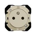 2P+T socket outlet CLEAN 16A 250V~ screw connection champagne Simon 270