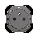 2P+T socket outlet CLEAN 16A 250V~ screw connection titanium Simon 270