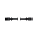 Quick connection patch cord female-male RZ - 0.6 kV 3 poles with 2 meters length in halogen-free material with section of 3 x 2.5mm² Black