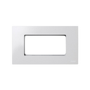 Frame, 4 half elements (2 elements) with frame holder for American box white Simon 27 Play