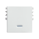 Tecla con visor de 2 módulos blanco Simon 26