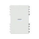 Tecla con visor de 3 módulos blanco Simon 26