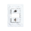 Chasis con toma TV y teléfono rj11 blanco Simon 26